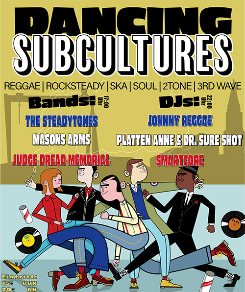 dancing subcultures sommer plakat 500